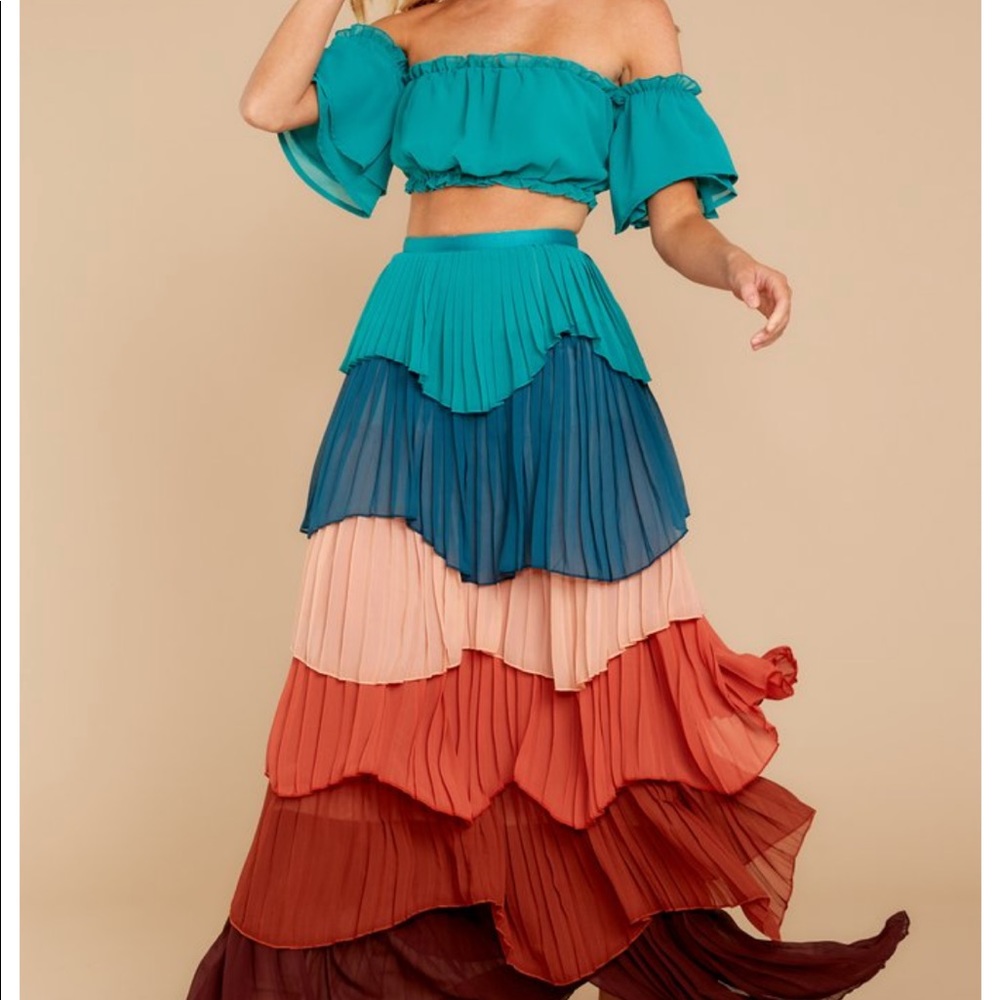 Modern Love Teal Two Piece Set